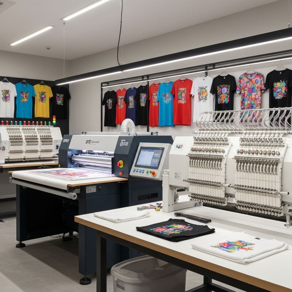 DTG printing and embroidery services